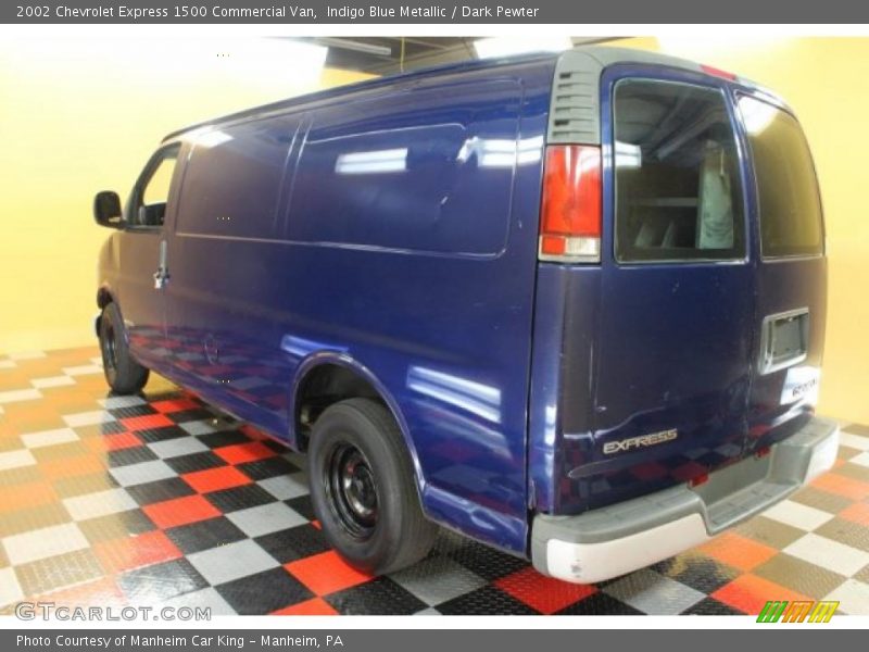 Indigo Blue Metallic / Dark Pewter 2002 Chevrolet Express 1500 Commercial Van