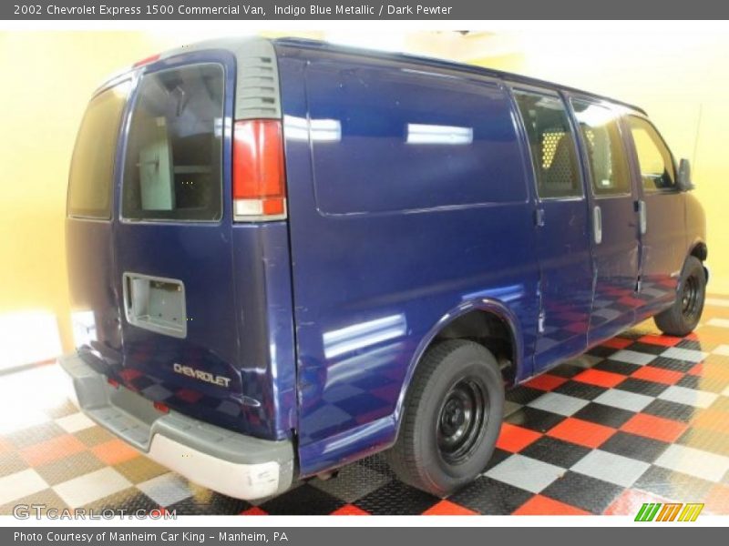 Indigo Blue Metallic / Dark Pewter 2002 Chevrolet Express 1500 Commercial Van