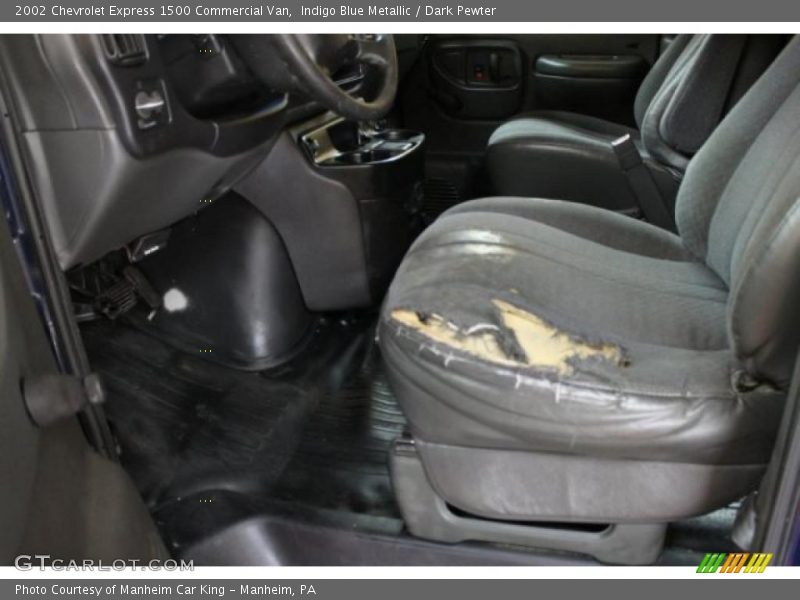 Indigo Blue Metallic / Dark Pewter 2002 Chevrolet Express 1500 Commercial Van