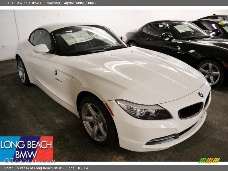 Alpine White / Black 2011 BMW Z4 sDrive30i Roadster