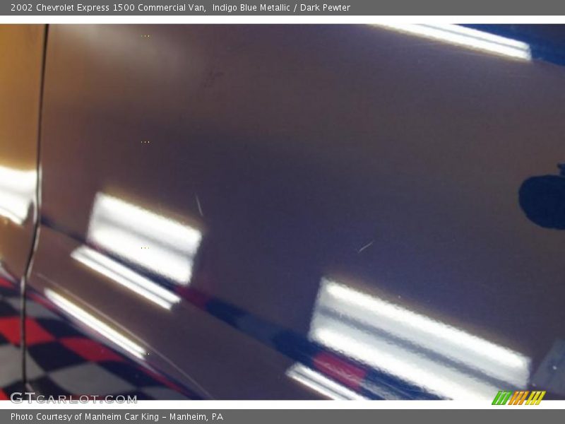 Indigo Blue Metallic / Dark Pewter 2002 Chevrolet Express 1500 Commercial Van