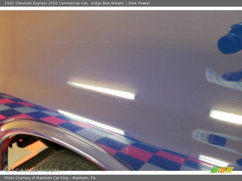 Indigo Blue Metallic / Dark Pewter 2002 Chevrolet Express 1500 Commercial Van
