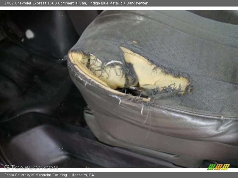 Indigo Blue Metallic / Dark Pewter 2002 Chevrolet Express 1500 Commercial Van