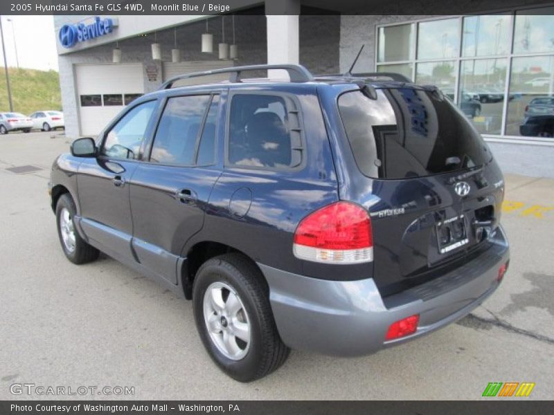 Moonlit Blue / Beige 2005 Hyundai Santa Fe GLS 4WD