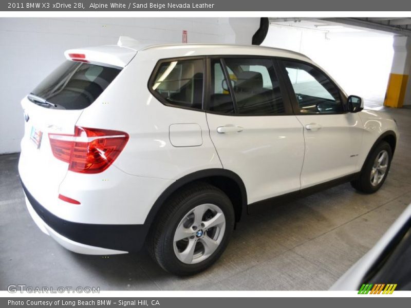 Alpine White / Sand Beige Nevada Leather 2011 BMW X3 xDrive 28i
