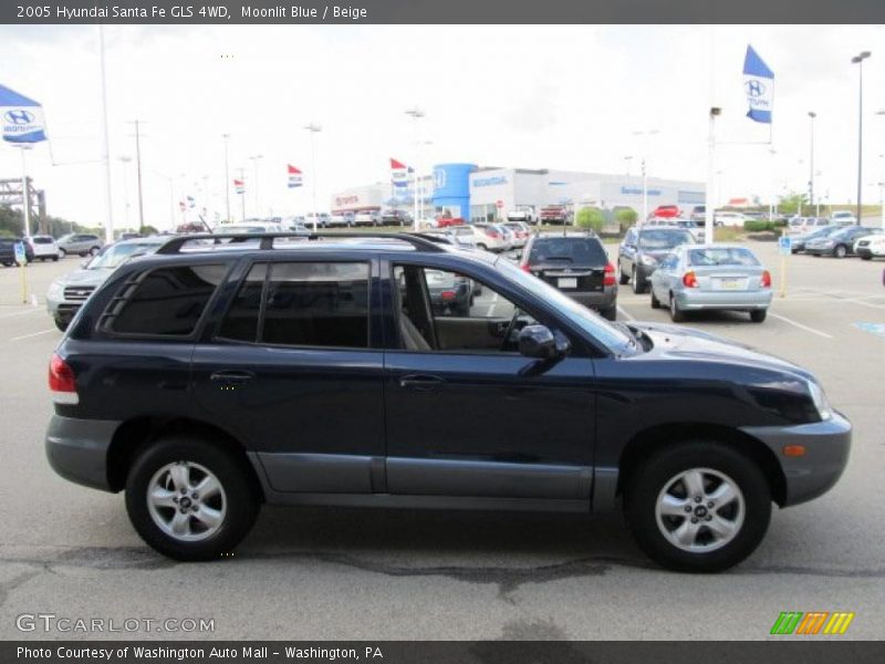 Moonlit Blue / Beige 2005 Hyundai Santa Fe GLS 4WD