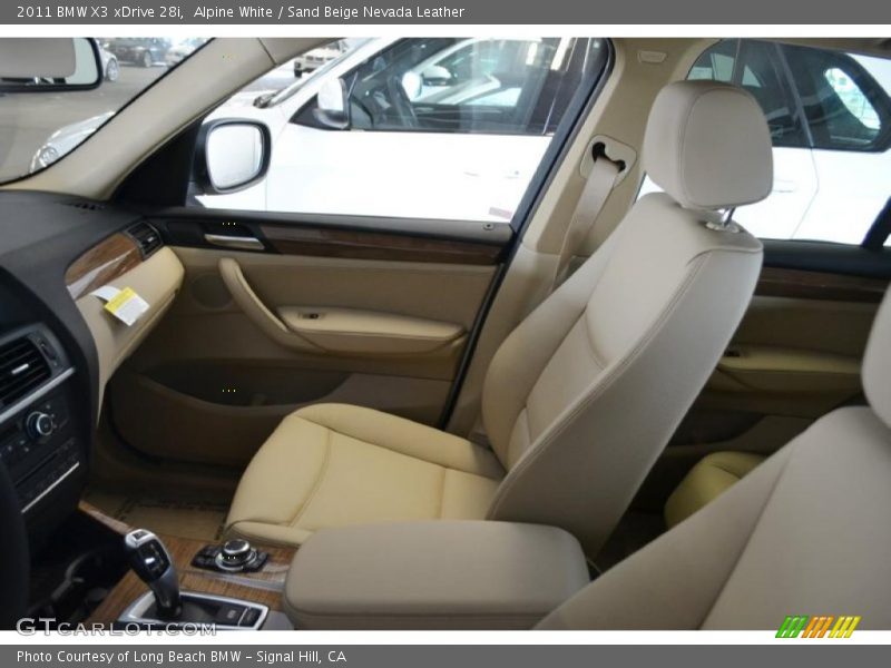 Alpine White / Sand Beige Nevada Leather 2011 BMW X3 xDrive 28i