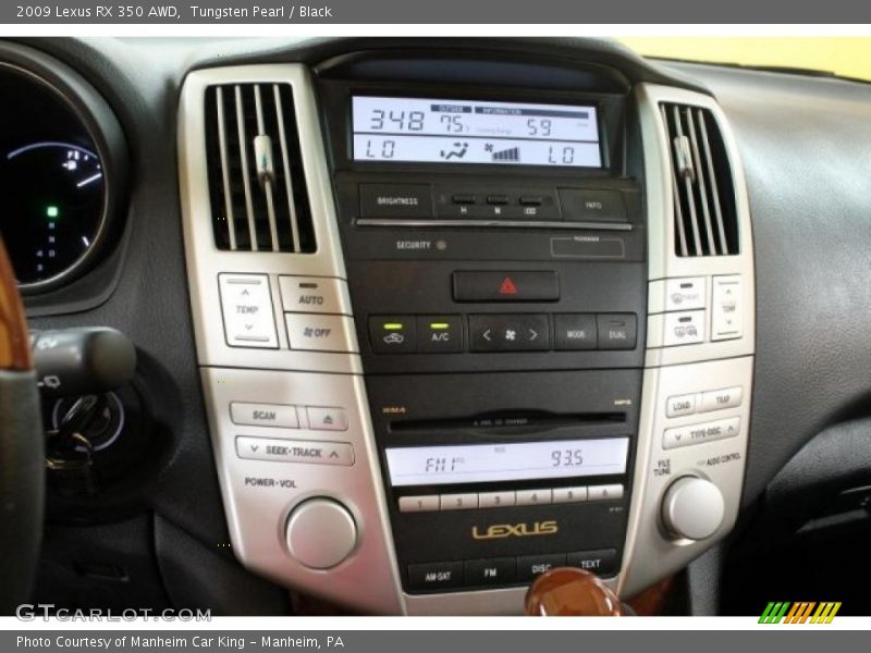 Tungsten Pearl / Black 2009 Lexus RX 350 AWD