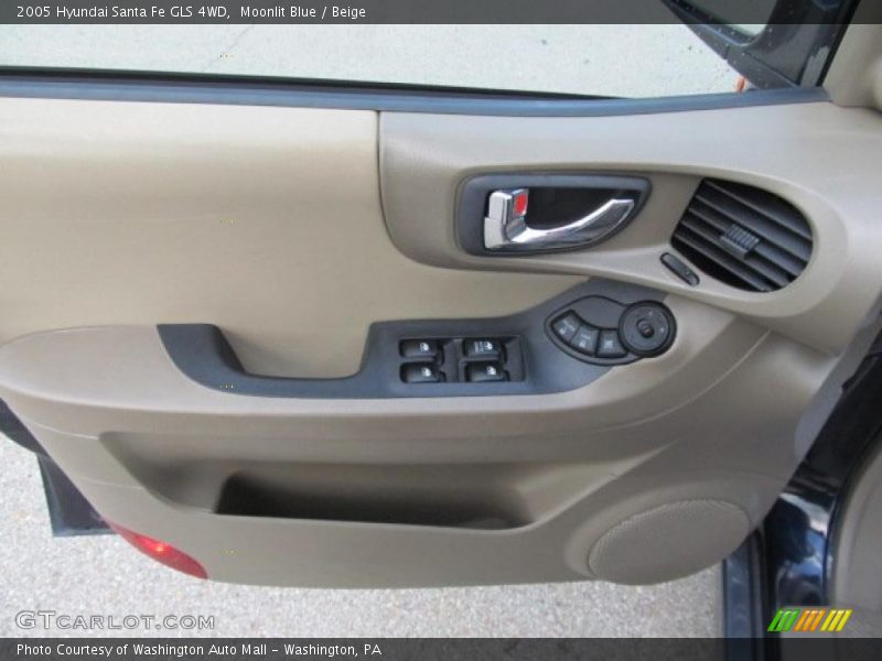 Moonlit Blue / Beige 2005 Hyundai Santa Fe GLS 4WD
