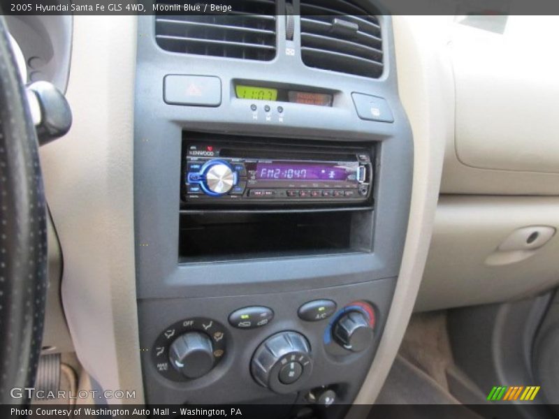 Moonlit Blue / Beige 2005 Hyundai Santa Fe GLS 4WD