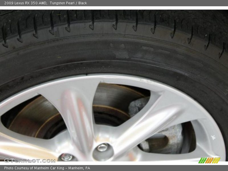Tungsten Pearl / Black 2009 Lexus RX 350 AWD
