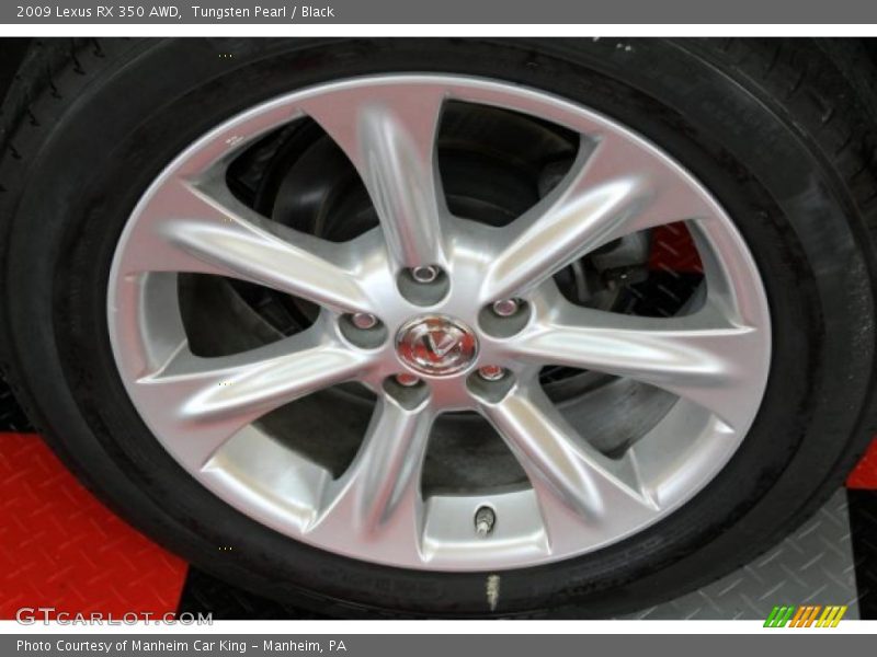 Tungsten Pearl / Black 2009 Lexus RX 350 AWD