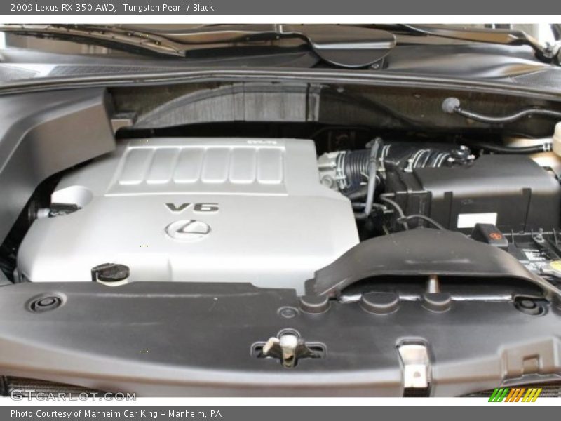 Tungsten Pearl / Black 2009 Lexus RX 350 AWD