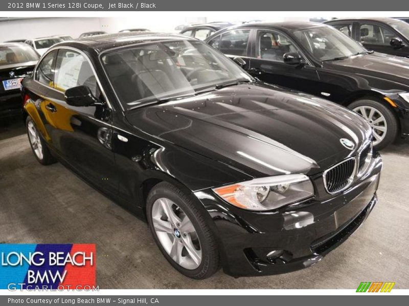 Jet Black / Black 2012 BMW 1 Series 128i Coupe