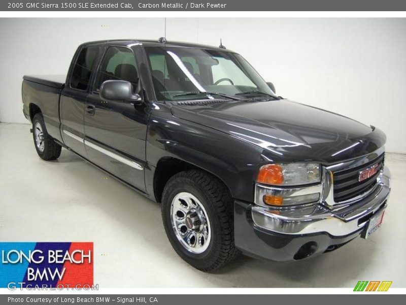 Carbon Metallic / Dark Pewter 2005 GMC Sierra 1500 SLE Extended Cab