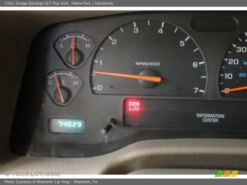 Flame Red / Sandstone 2002 Dodge Durango SLT Plus 4x4