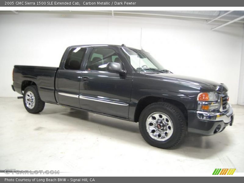 Carbon Metallic / Dark Pewter 2005 GMC Sierra 1500 SLE Extended Cab