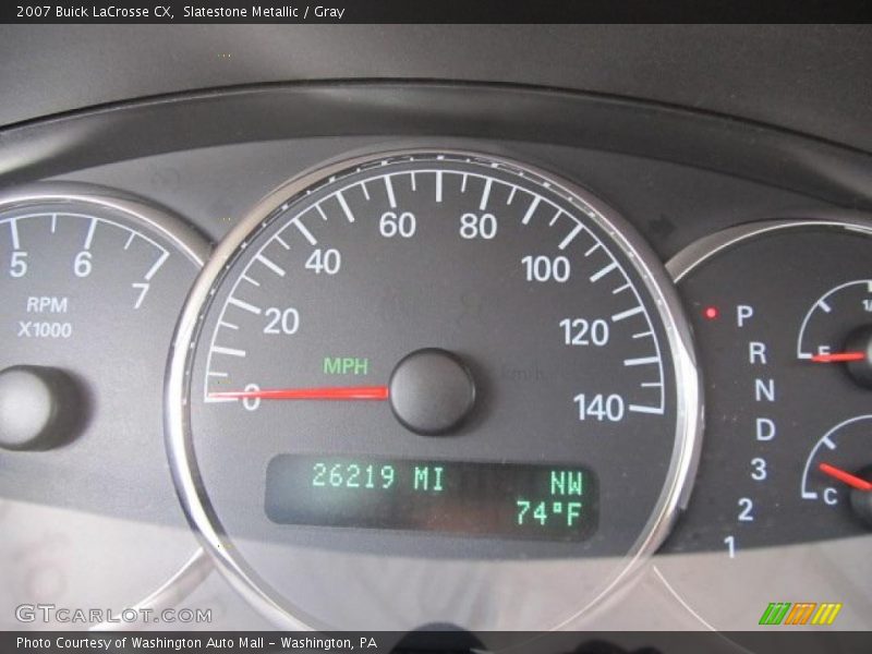 Slatestone Metallic / Gray 2007 Buick LaCrosse CX