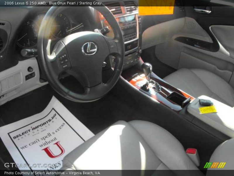 Blue Onyx Pearl / Sterling Gray 2006 Lexus IS 250 AWD