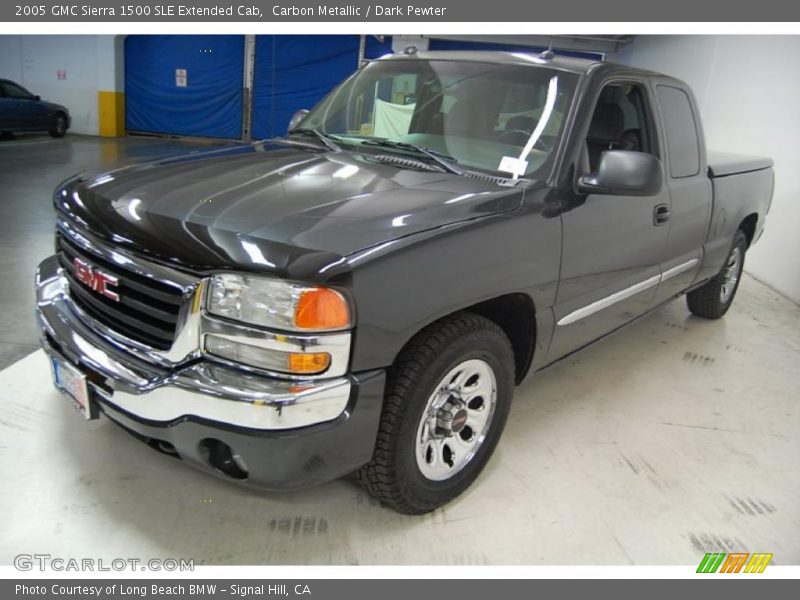 Carbon Metallic / Dark Pewter 2005 GMC Sierra 1500 SLE Extended Cab