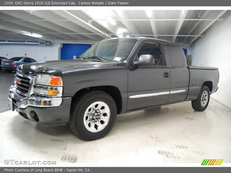 Carbon Metallic / Dark Pewter 2005 GMC Sierra 1500 SLE Extended Cab