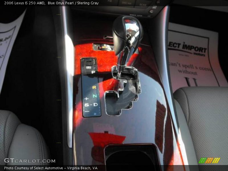 Blue Onyx Pearl / Sterling Gray 2006 Lexus IS 250 AWD