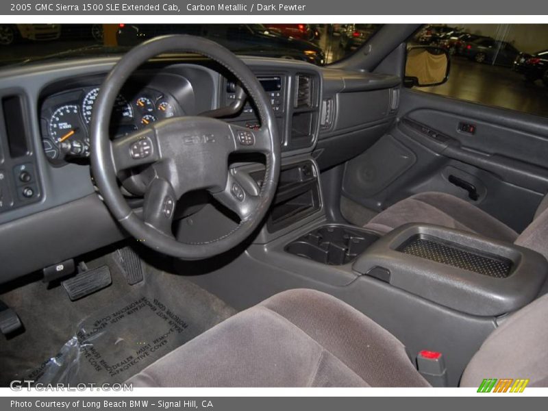 Carbon Metallic / Dark Pewter 2005 GMC Sierra 1500 SLE Extended Cab