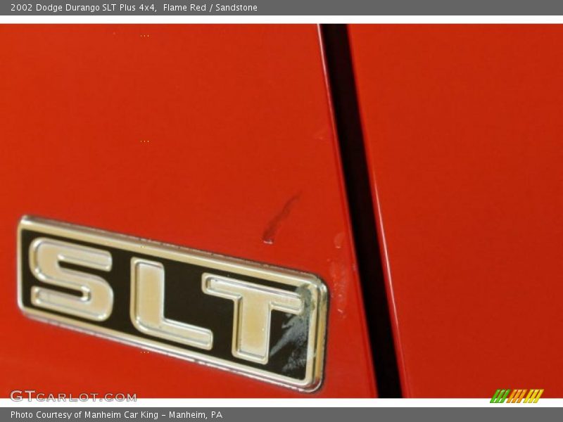 Flame Red / Sandstone 2002 Dodge Durango SLT Plus 4x4