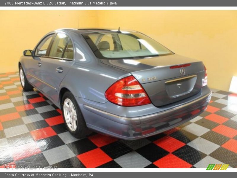 Platinum Blue Metallic / Java 2003 Mercedes-Benz E 320 Sedan