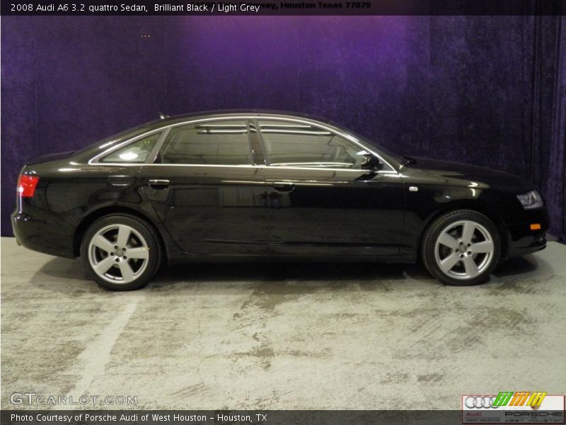 Brilliant Black / Light Grey 2008 Audi A6 3.2 quattro Sedan