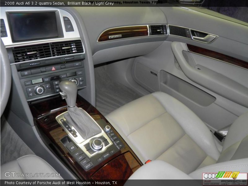 Brilliant Black / Light Grey 2008 Audi A6 3.2 quattro Sedan