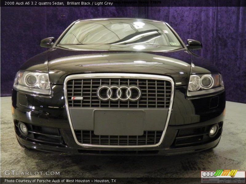 Brilliant Black / Light Grey 2008 Audi A6 3.2 quattro Sedan
