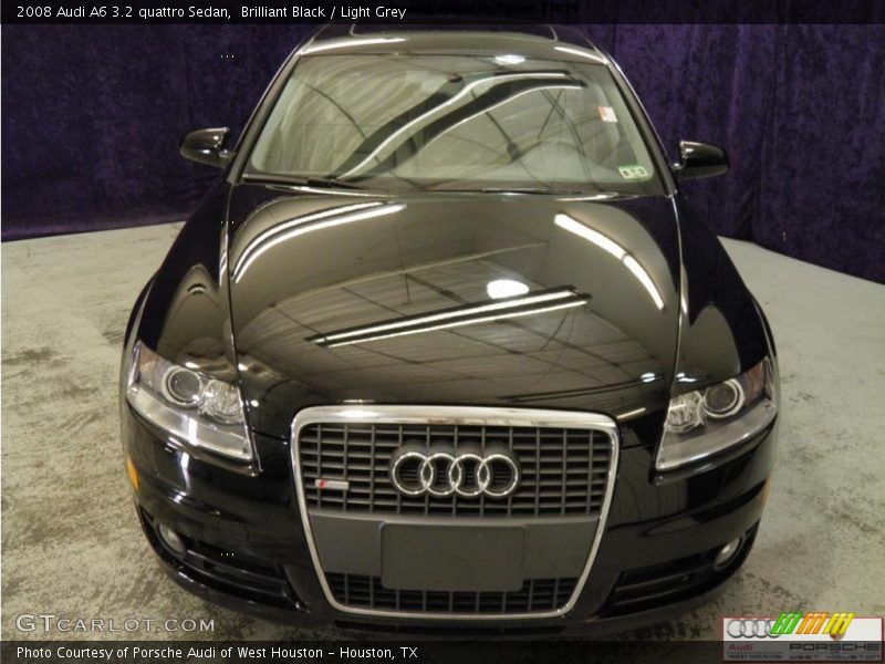 Brilliant Black / Light Grey 2008 Audi A6 3.2 quattro Sedan