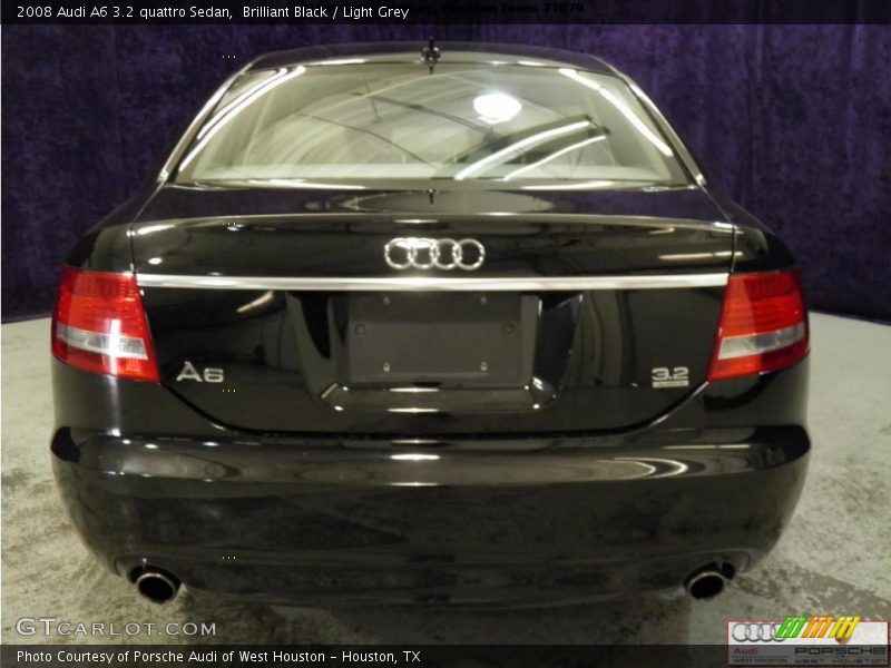 Brilliant Black / Light Grey 2008 Audi A6 3.2 quattro Sedan