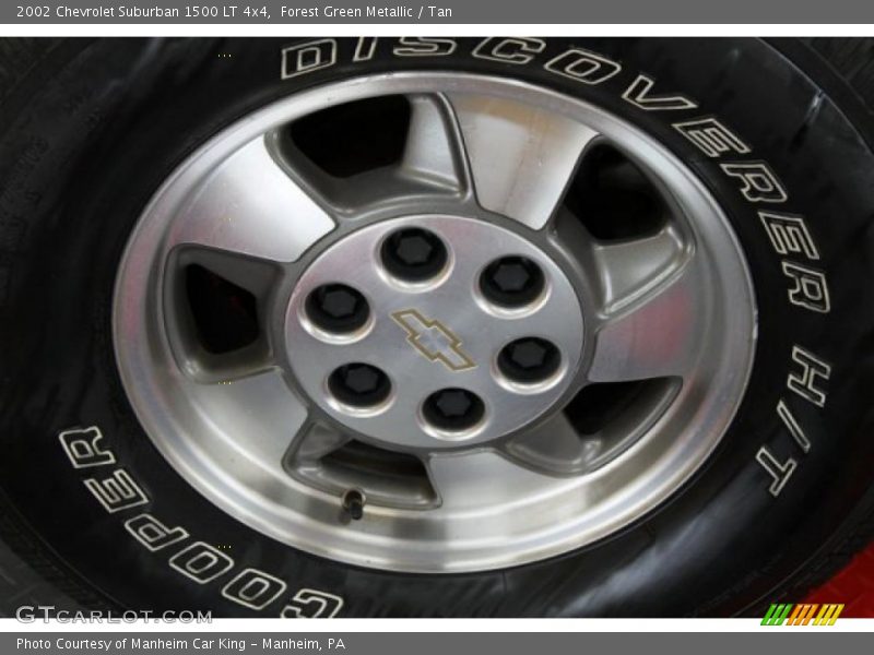 Forest Green Metallic / Tan 2002 Chevrolet Suburban 1500 LT 4x4