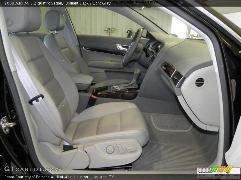 Brilliant Black / Light Grey 2008 Audi A6 3.2 quattro Sedan