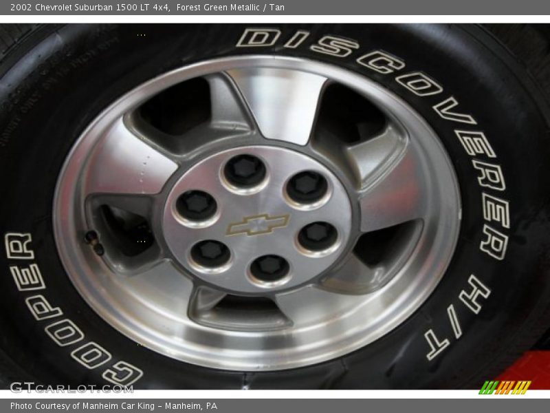 Forest Green Metallic / Tan 2002 Chevrolet Suburban 1500 LT 4x4