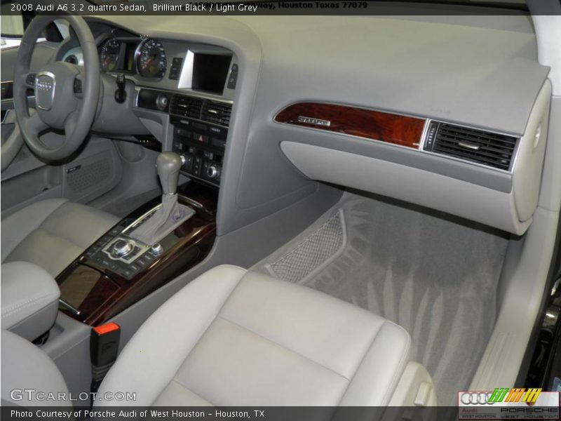Brilliant Black / Light Grey 2008 Audi A6 3.2 quattro Sedan