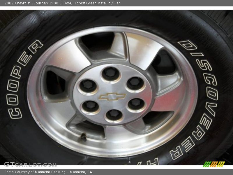 Forest Green Metallic / Tan 2002 Chevrolet Suburban 1500 LT 4x4