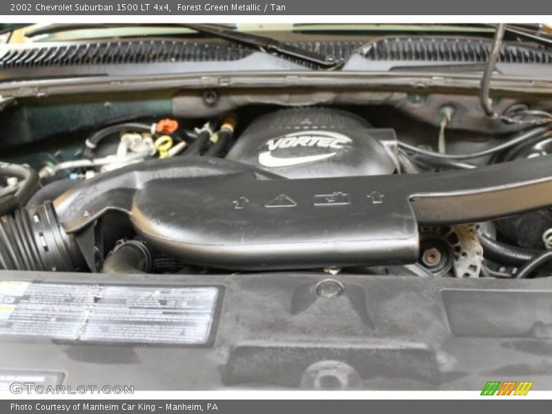 Forest Green Metallic / Tan 2002 Chevrolet Suburban 1500 LT 4x4