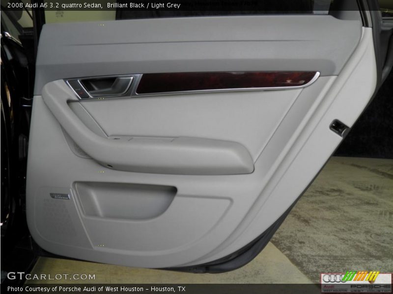 Brilliant Black / Light Grey 2008 Audi A6 3.2 quattro Sedan