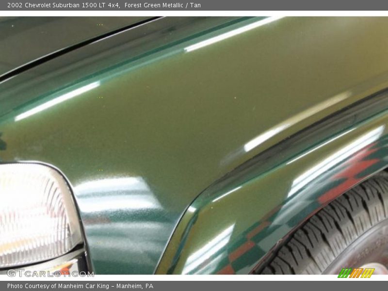 Forest Green Metallic / Tan 2002 Chevrolet Suburban 1500 LT 4x4