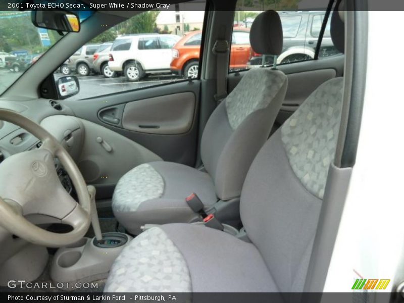 Super White / Shadow Gray 2001 Toyota ECHO Sedan