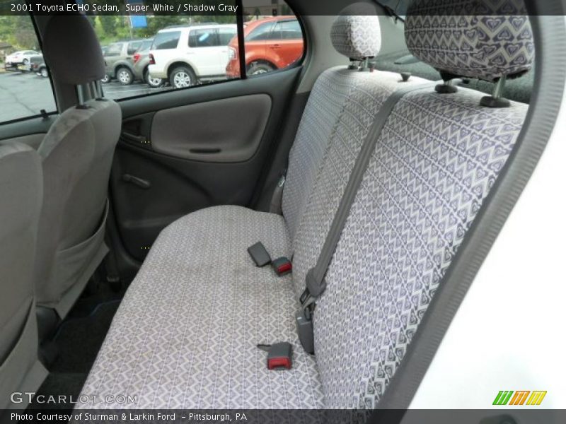 Super White / Shadow Gray 2001 Toyota ECHO Sedan