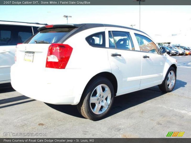Stone White / Pastel Slate Gray/Blue 2007 Dodge Caliber SXT