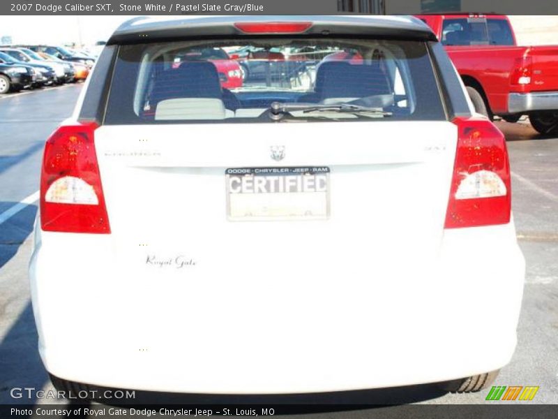 Stone White / Pastel Slate Gray/Blue 2007 Dodge Caliber SXT