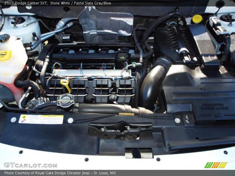 Stone White / Pastel Slate Gray/Blue 2007 Dodge Caliber SXT