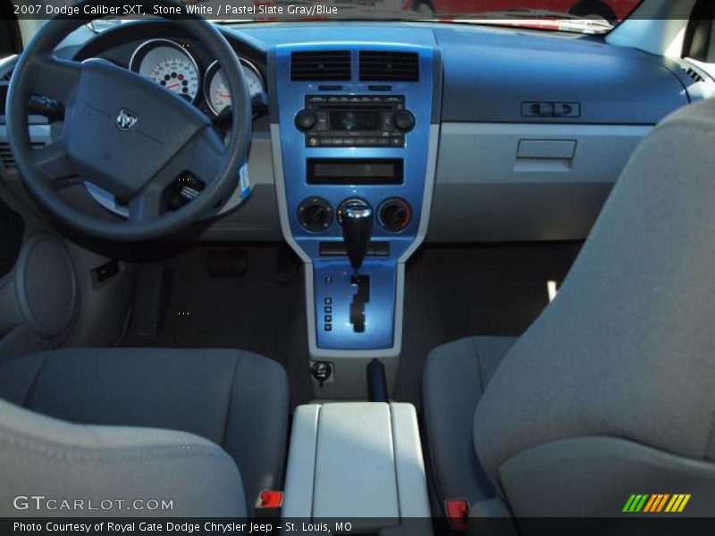 Stone White / Pastel Slate Gray/Blue 2007 Dodge Caliber SXT