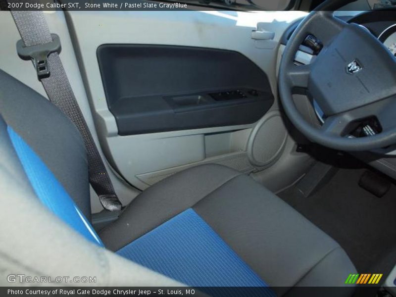 Stone White / Pastel Slate Gray/Blue 2007 Dodge Caliber SXT