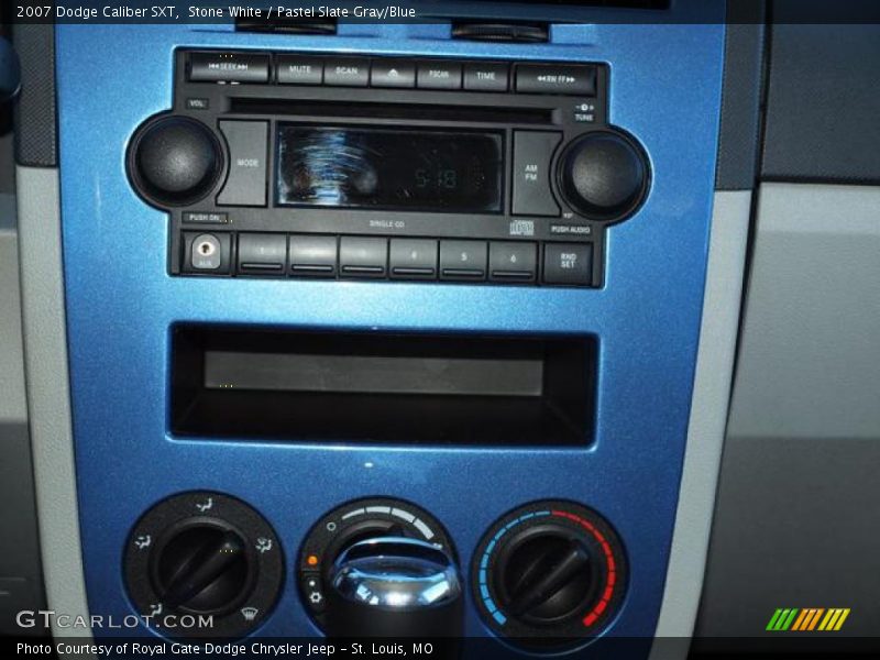 Stone White / Pastel Slate Gray/Blue 2007 Dodge Caliber SXT